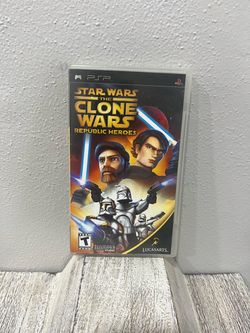 Star Wars The Clone Wars Republic Heroes Sony PSP Game Complete CIB