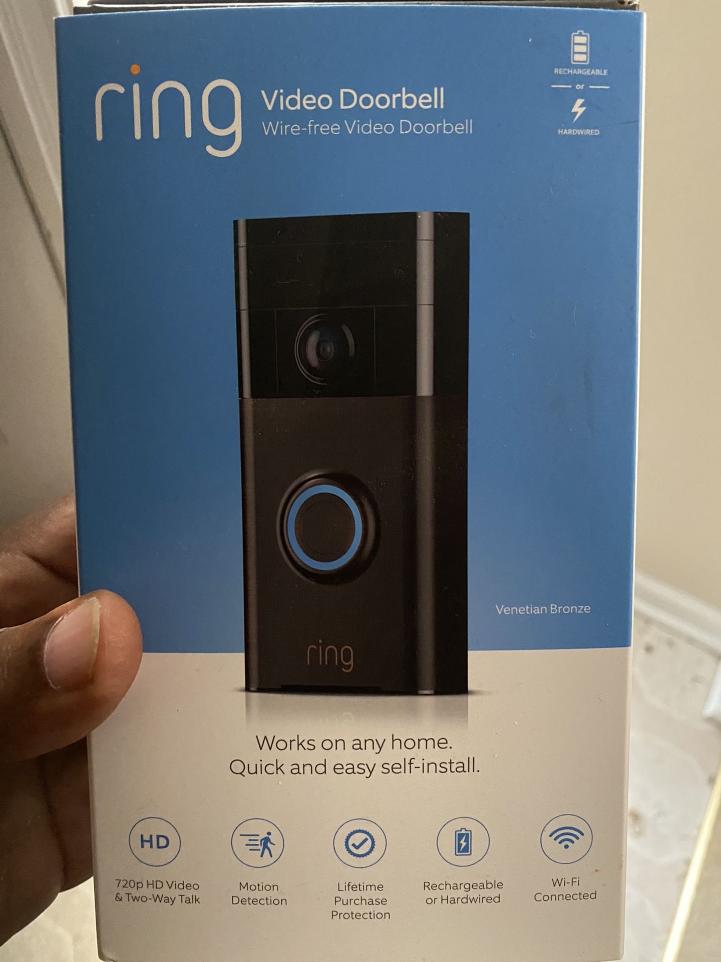 Ring Doorbell W/ Ring Chime