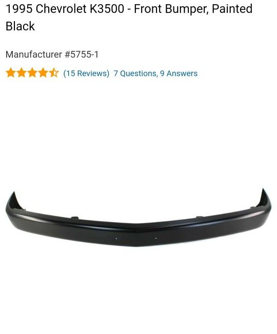 88-00  Chevrolet Silverado Front Bumper 