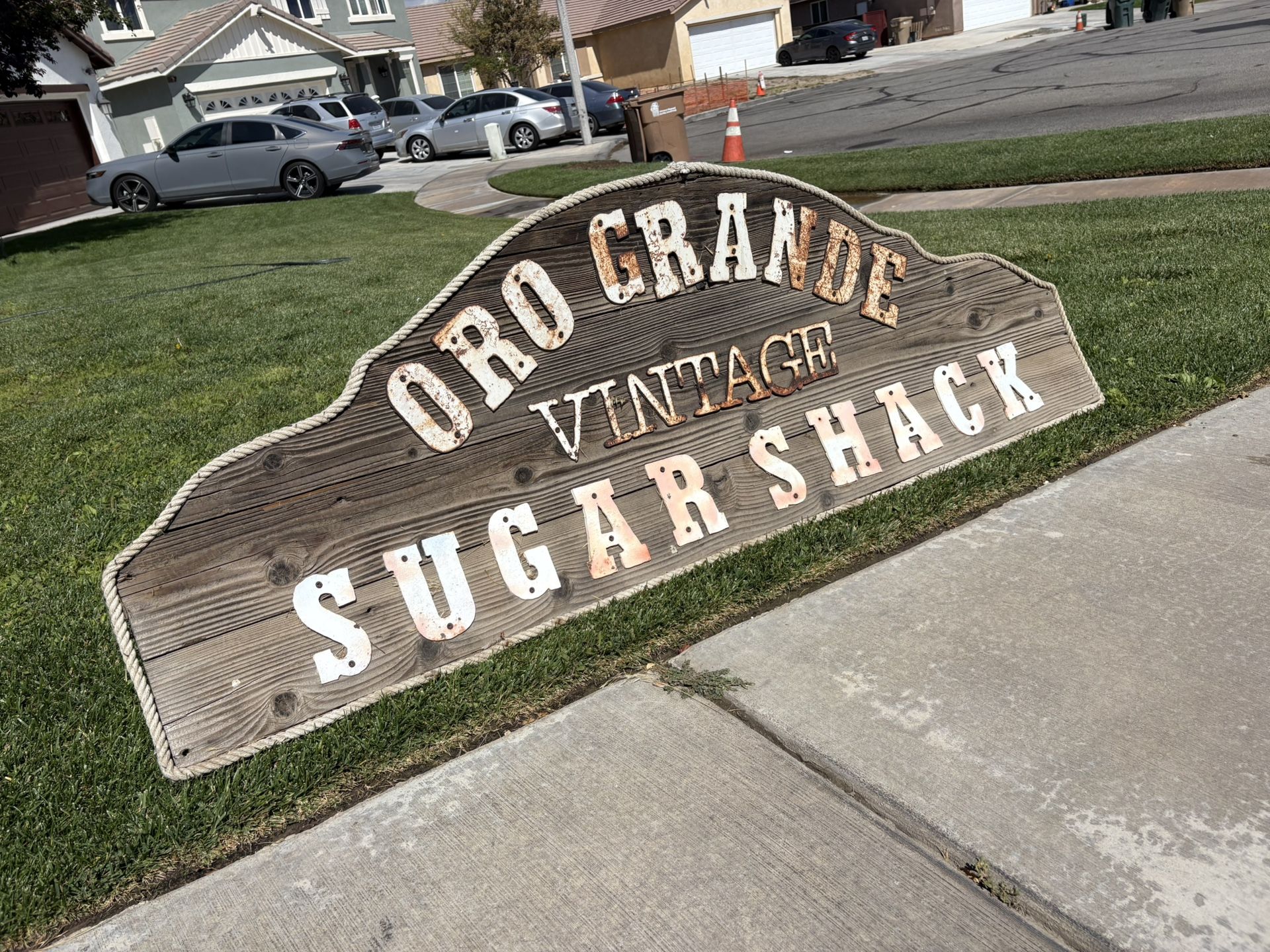 Vintage Sign Oro Grande Big ( 71 X 24 Inches )