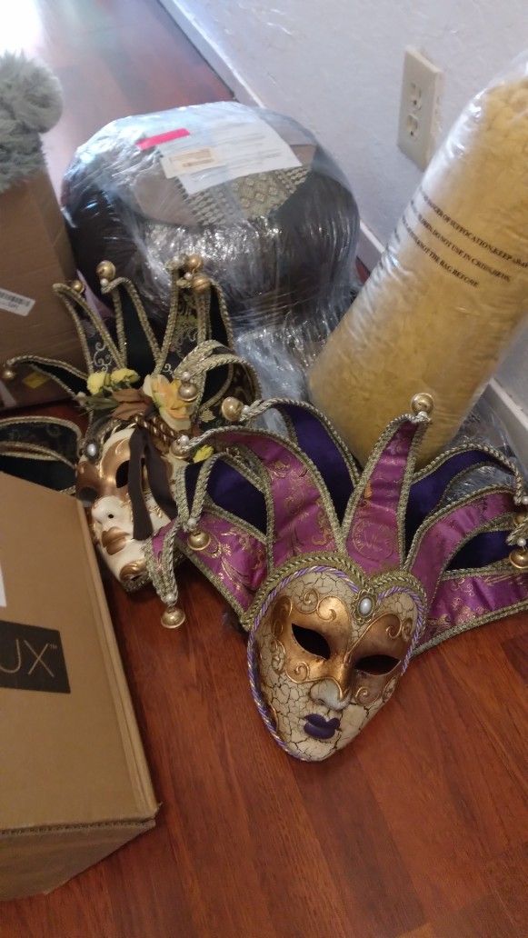 Two Masks Good Condition Make Beautiful Wall Hangings $15 For Both