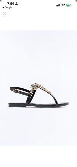 Rhinestone sandals ! Size 7