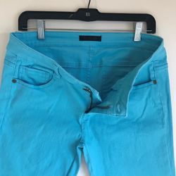 Jeans Turquoise Blue Pants FIRE L A