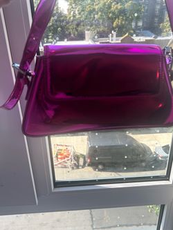 Metallic Pink Purple Mini Handbag