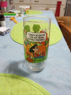 1980's McDonald's Camp Snoopy Collection Glass