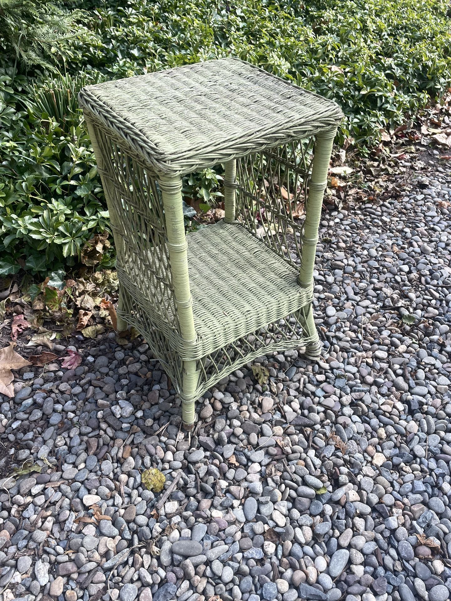 Antique Wicker Table