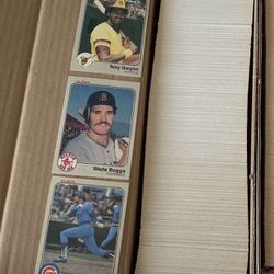 1983 Fleer Complete Baseball Card Set Gwynn Boggs Sandberg Rookie Cards