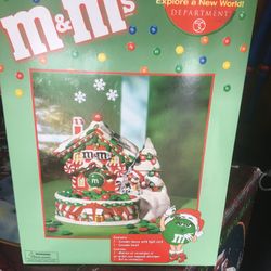 M&M Holiday Light Up Candy Dish