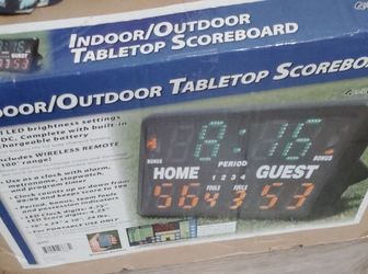 Indoor outdoor scoreboard brand new in box