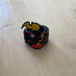 Vintage Angry Birds Black Bird Slap Band Bracelet