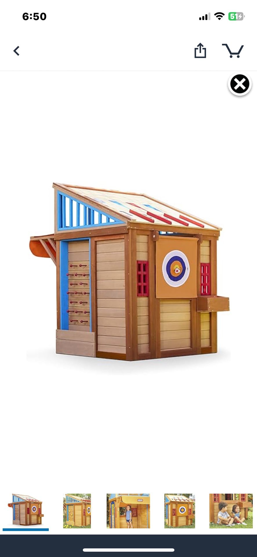 NEW in Box Little Tikes 5-in-1 Kids Outdoor Game PlayHouse