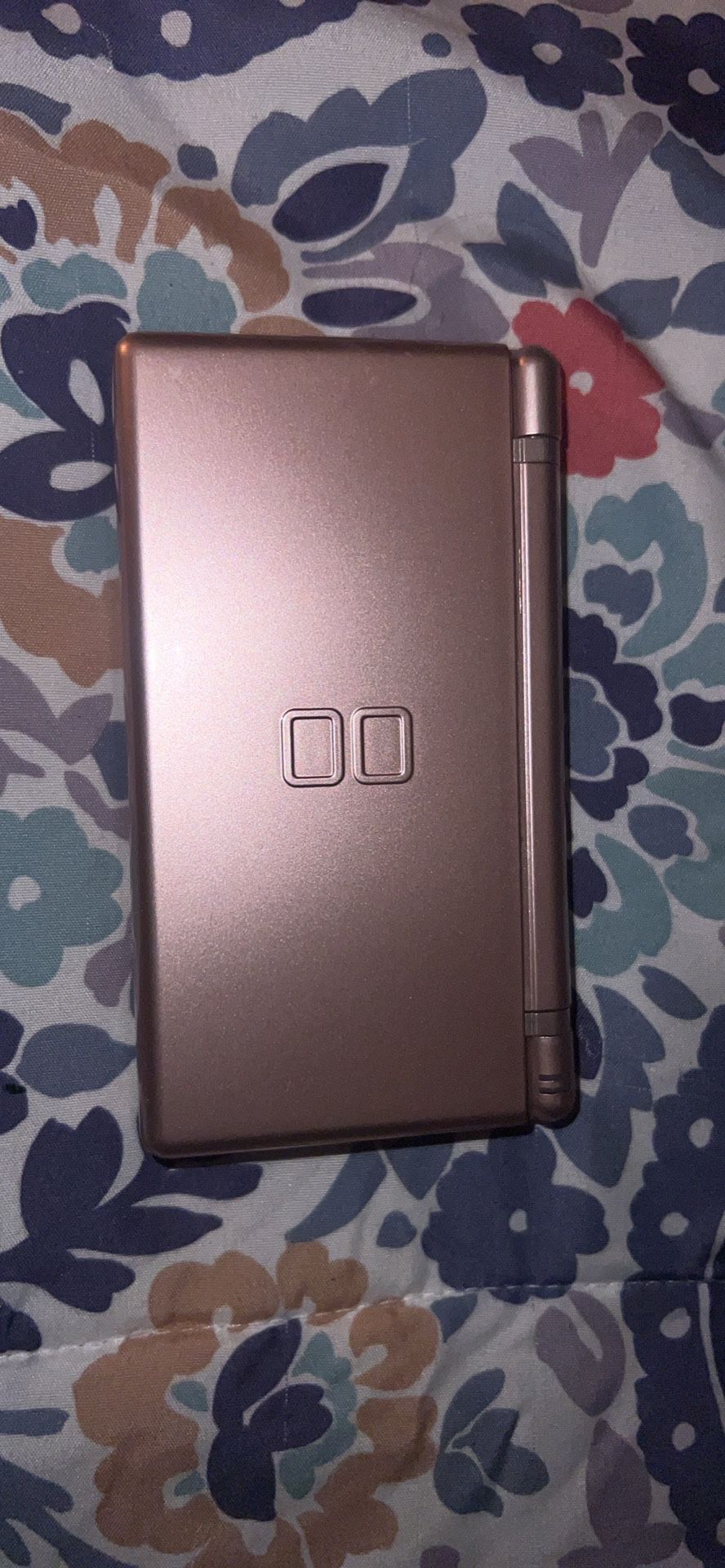 Metallic Pink Ds Lite With Original Stylus And Game Boy Slot Cover 