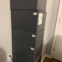 6 Stackable Storage Drawers