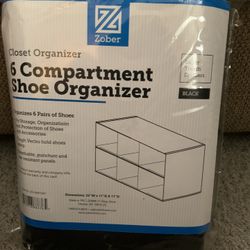 6  Compartment Shoe Organizet 