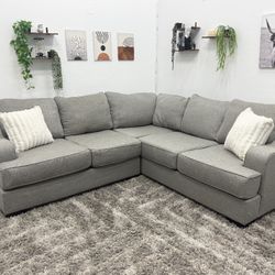 Grey Sectional Couch - Free Delivery 
