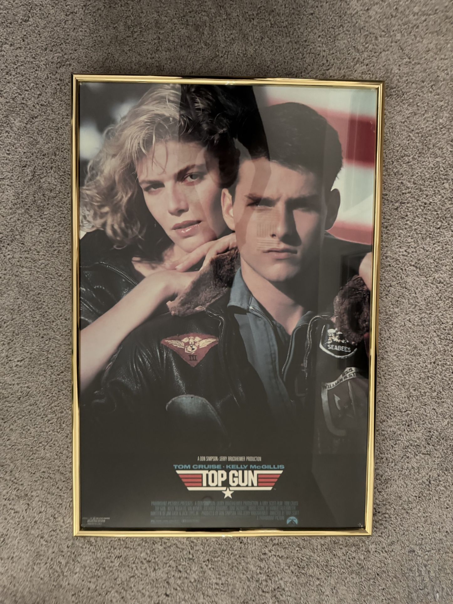 Framed Top Gun Poster