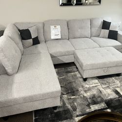 Sectional Sofa W/ Ottoman 