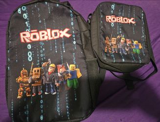 Kids roblox backpack & lunchbag