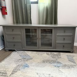 Ballard Designs Gray Media Console/Storage Cabinet