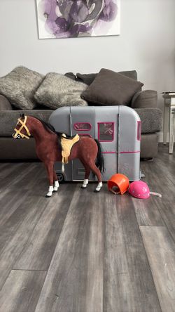 Doll Camper and Horse (American Girl Doll Size)