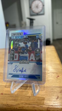 Sione Vaki 2024 Contenders Conference Rookie Ticket SSP 65/75 Holo Autograph Card