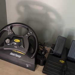 PlayStation 2/ Ps1 Driving Wheel, and Pedals 