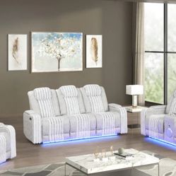 NEW 3pc POWER RECLINING SOFA LOVESEAT AND CHAIR WITH FREE DELIVERY 