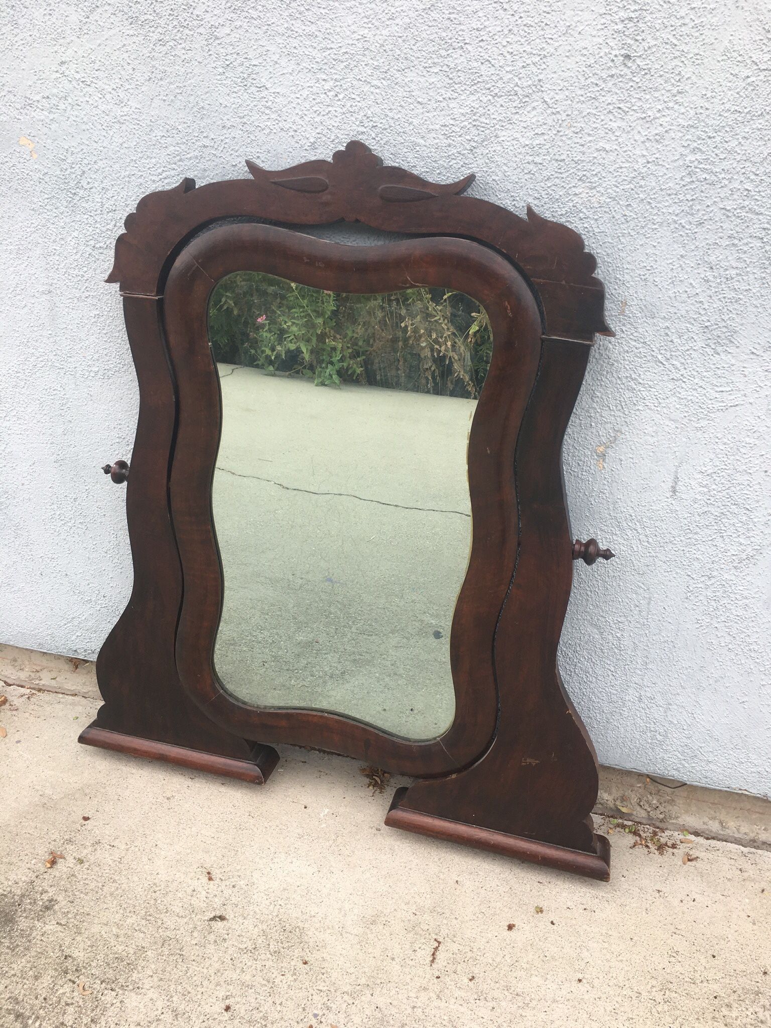 Vintage Solid Wood Dresser/Vanity Mirror
