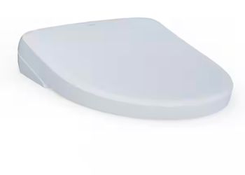 S7A Washlet Elongated Electric Heated Bidet Seat with Contemporary Lid in Cotton White