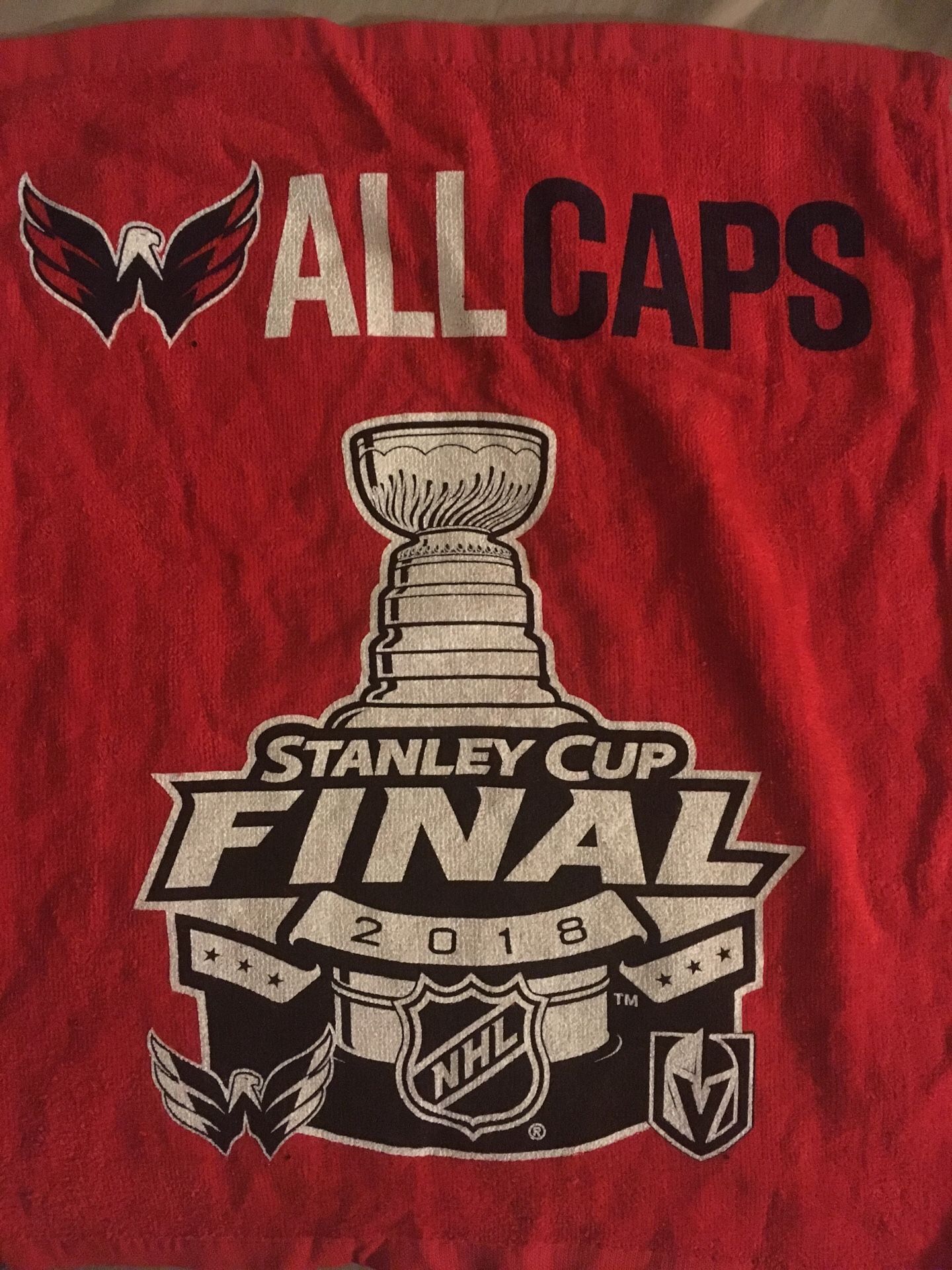 Capitals 2018 Stanley cup game Game official hockey puck and