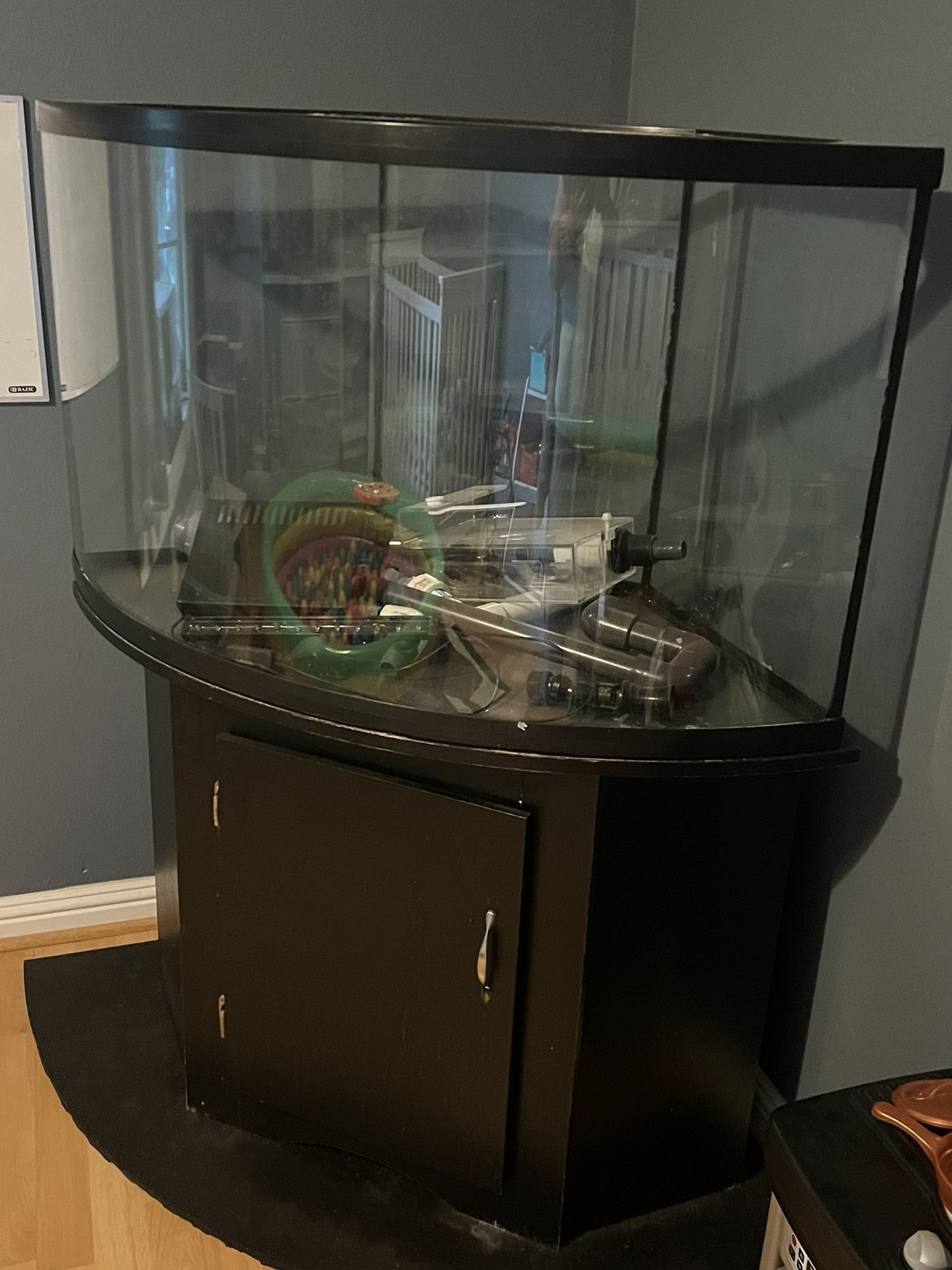 All Inclusive 55 Gal Bow Front Aquarium