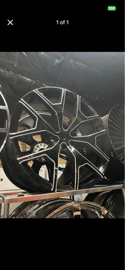 26 INCH BLACK AND MILLED WHEELS RIMS TIRES