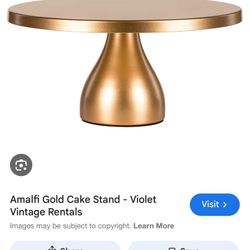 Gold Modern Amalfi cake stand