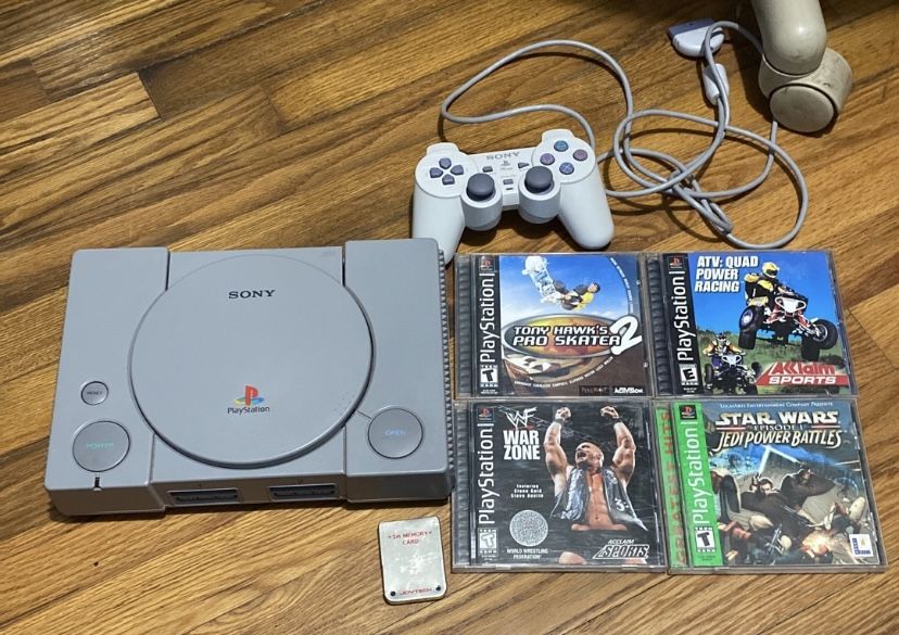 PlayStation 1 Console With Games 