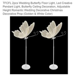 Lámpara Mariposa 🦋 4 Piezas $220