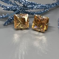 Swarovski Crystal Square Cut Studs Earrings