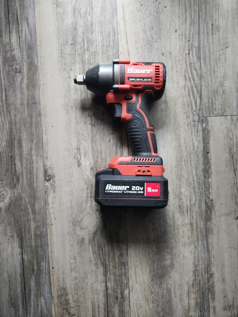 Bauer 20v IMPACT WRENCH 1/2 WITH BATTERY 5AH