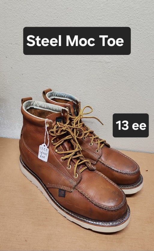 Thorogood Work Boot Size 13 ee STEEL MOC TOE 