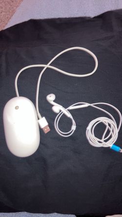 Apple Wired Mouse and wired buds Bundle