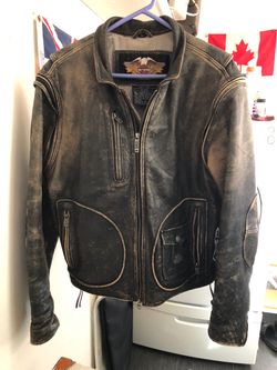 Harley-Davidson Leather Motorcycle Jacket Size L