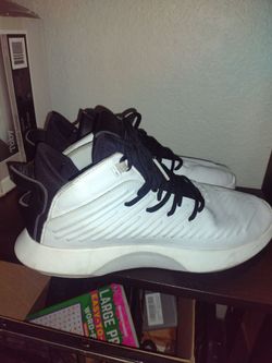 Adidas Crazy 1 ADV in the white, core black, and red colorway sz 10.5