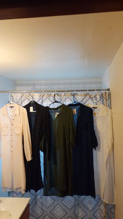 5 Brand New long Shirt/Dress Great For Work Or Church