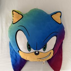 Sonic the Hedgehog 22” Rainbow Pillow