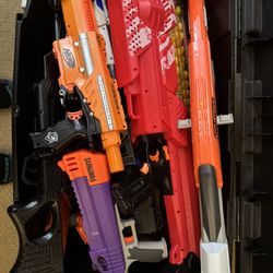 Large Nerf Gun Collection + Ammo – Great Condition