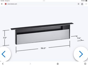 New sealed box GE 36 inch Telescoping Black Ducted Downdraft Range Hood $750.00 O.B.O.
