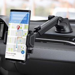 Upgraded Cell Phone Holder for Car, Universal Manords Dashboard Windshield Car Phone Mount Compatible with iPhone 11 Pro Xs XR X 8 7 Plus SE, Samsung 