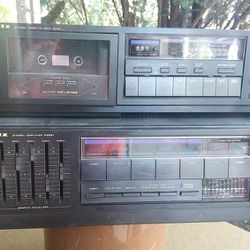 Vintage Marantz Stereo Amp And Cassette Deck 