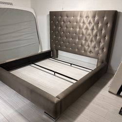 Sklar Furnishings King Size Bed Frame Side Rails And Back Board