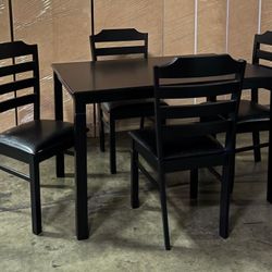 Dining Set 5pcs Color Espresso 