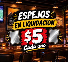 GRAN LIQUIDACION DE ESPEJOS A $5 CADA UNOS